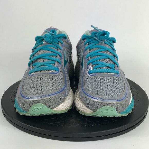 Brooks GTS 13 Gray/Aqua Athletic Running Shoes Women’s Size 10 Wide - Picture 2 of 11
